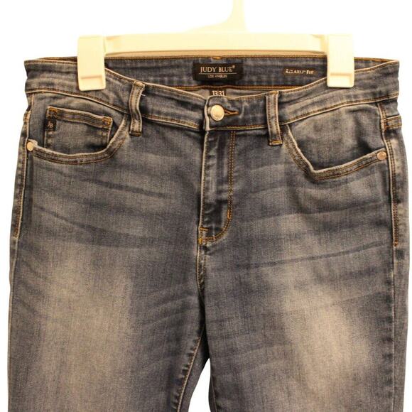 Judy Blue Women's Jeans Size 13/31 Stretch Denim Mid-Rise Slim Fit‎ Blue - Picture 10 of 10